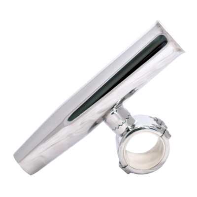 Tigress 1.25-Inch Polished SS Clamp-On Rod Holder