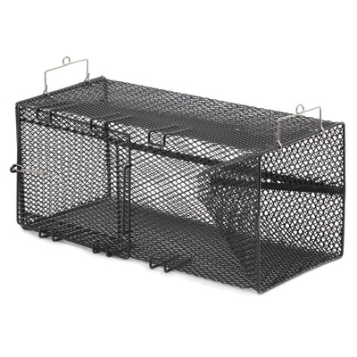 Frabill Black Rectangular Pinfish Trap, 18x12x8