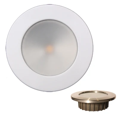 Lunasea Gen3 RGBW Recessed Light, White Bezel