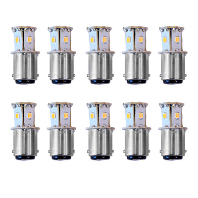 Scandvik 41172 BA15d Warm White Bulb, 10-Pack