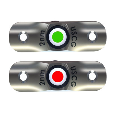 TACO Rub Rail LED Navigation Light Set, 2.5-Inch