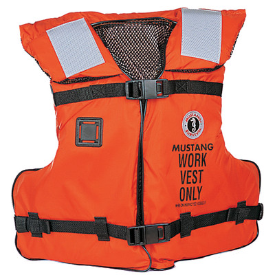 Mustang Type III/V Orange Work Vest, Adult Universal
