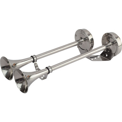 Sea-Dog MaxBlast Stainless Dual Trumpet 12V Horn