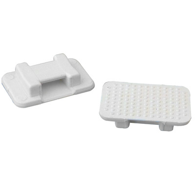 Weld Mount Large White Nylon Tie Mounts, 500-Pack