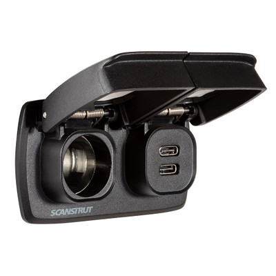 Scanstrut Flip Pro Multi Dual USB-C 12V Socket
