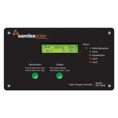 Samlex 30A Flush Mount Solar Charge Controller