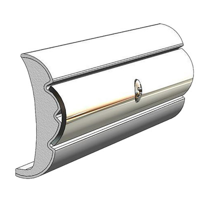 TACO Rigid Vinyl Flex-Core Rub Rail, Frosty White, 60-Foot