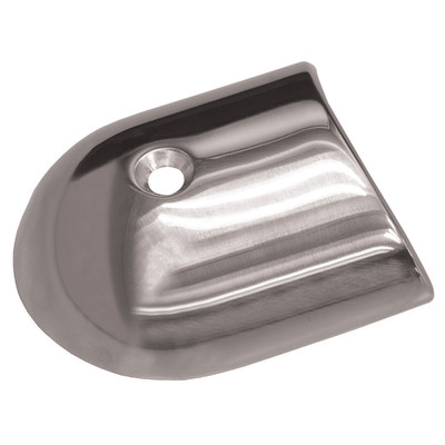 TACO Polished Stainless Rub Rail End Cap, 2-19/64-Inch