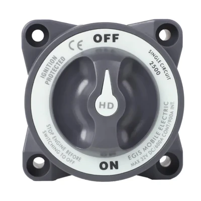 Egis Heavy Duty 600A Battery Switch, Off/On