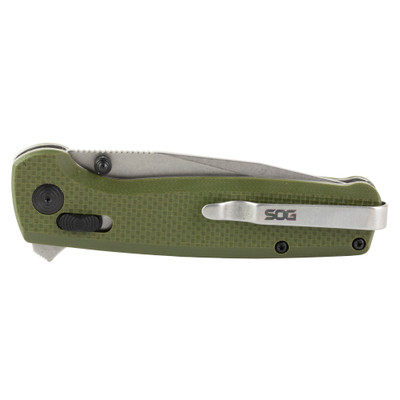 SOG Terminus XR Olive Drab G10 Folding Knife - Folded View