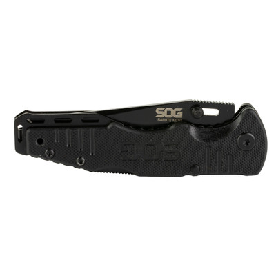SOG Salute Mini Black Oxide Folding Knife - Folded View