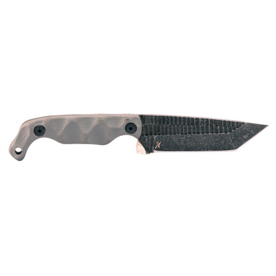Stroup Bravo 5 Tanto Gray Fixed Blade Knife
