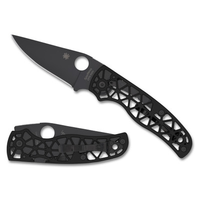 Spyderco Edgerati Black Aluminum Folding Knife