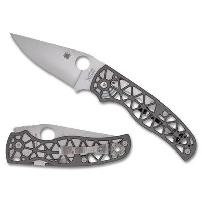 Spyderco Edgerati Gray Aluminum Folding Knife