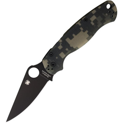 Spyderco Para Military 2 Camo Black DLC Knife