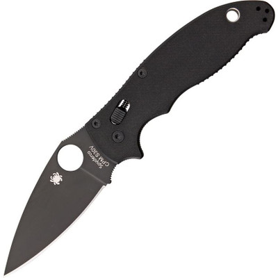 Spyderco Manix 2 Black G10 Black Blade Knife