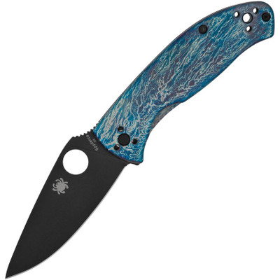Spyderco Tenacious D2 Black Oxide Titanium Knife
