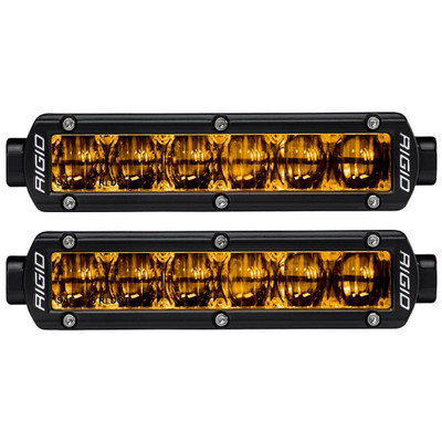 RIGID SR-Series 6 Inch SAE Fog Light Black Yellow