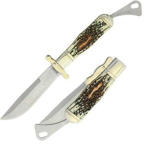 Marbles 416 Safety Folder Imitation Stag Knife