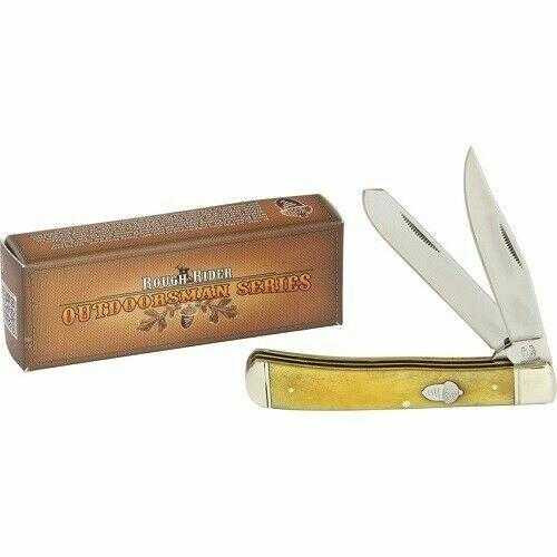 Rough Rider 777 Smooth Tobacco Bone Trapper Knife
