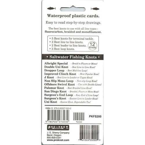 Pro-Knot S200 Saltwater Fishing Knot Cards