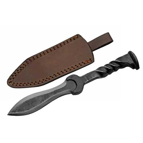 Hand Forged Carbon Steel Railroad Spike Knife