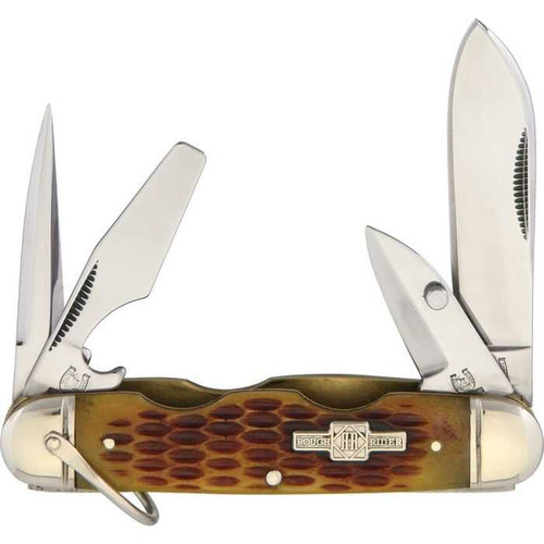 Rough Rider 533 Amber Jigged Bone Folding Knife