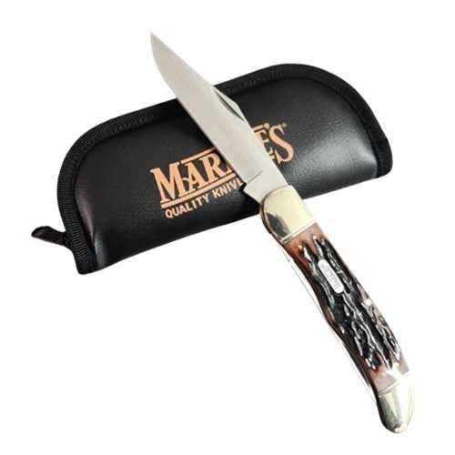 Marbles Stag Bone Folding Hunter Pocket Knife