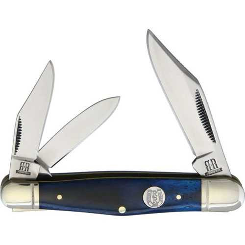 Rough Rider Whittler Blue Bone Folding Pocket Knife