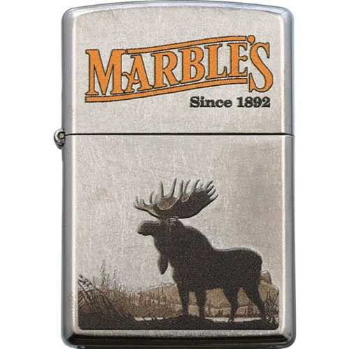 Marbles Moose Zippo Street Chrome Lighter