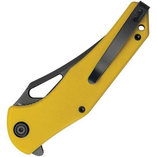 Kubey Phemius Linerlock Yellow G10 Folding Knife