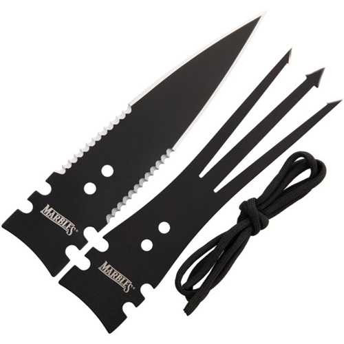 Marbles Black Stainless Steel Gig and Spear Heads Set