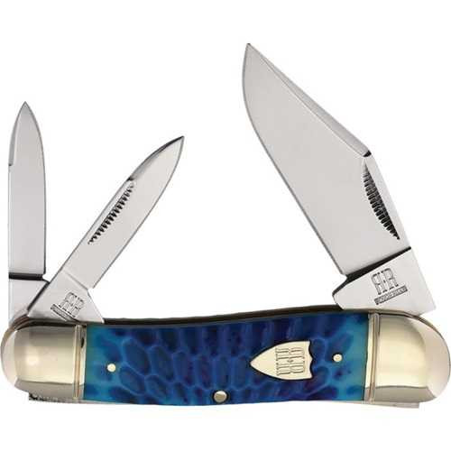 Rough Rider Whittler Blue Dragon Bone Pocket Knife