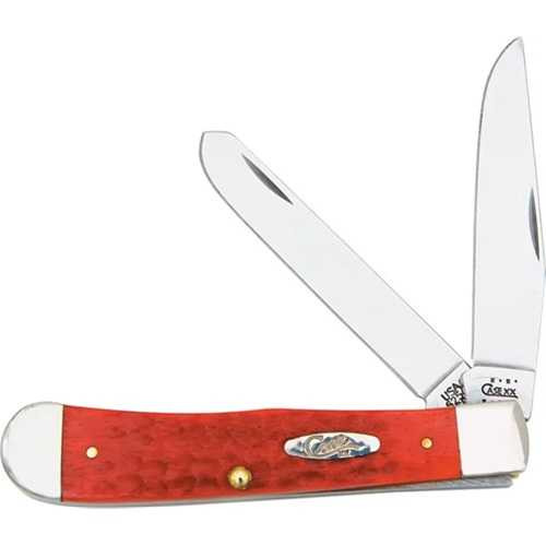 Case Cutlery Trapper Red Bone Knife Stainless Blades