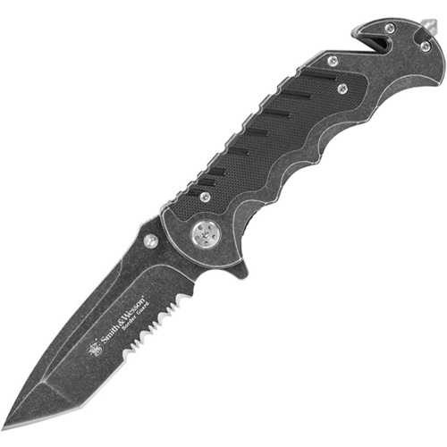 Smith & Wesson Border Guard Folding Knife Stainless Handle