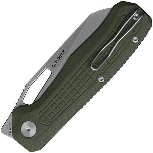 Ironfly Syperfly Linerlock Army Green Folding Knife