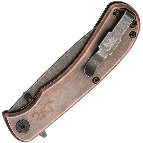 Browning Rivet Copper Folder D2 Blade Knife