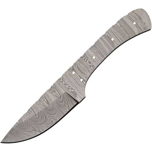 Damascus Drop Point Knife Blade Blank 8.25 Inch