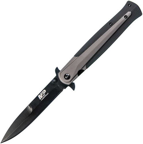 Smith & Wesson MP301 Black Finish Dagger Folding Knife