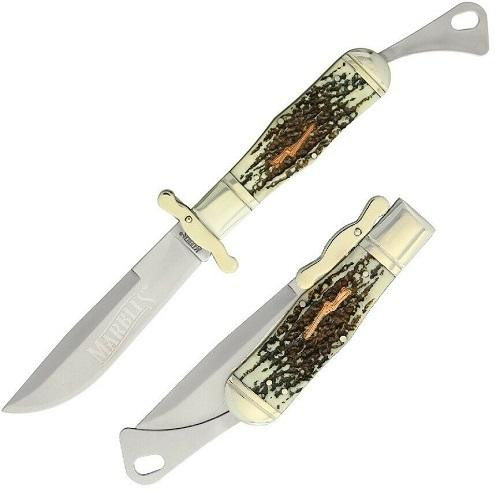 Marbles Safety Folder Imitation Stag Folding Pocket Knife 416