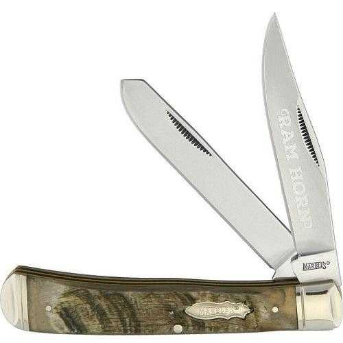 Marbles Rams Horn Trapper Folding Knife Marbles Rams Horn Trapper Folding Knife