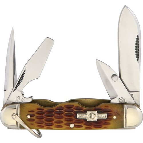 Rough Rider 533 Amber Jigged Bone Knife