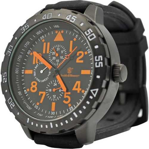 Smith & Wesson W877OR Watch Orange Dial Black Strap