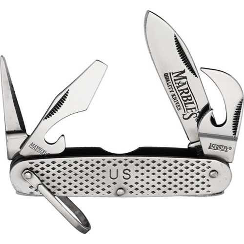 Marbles GI Utility Folder Stainless Multi Tool Knife Marbles GI Utility Folder Stainless Multi Tool Knife