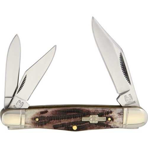 Rough Rider Whittler Stag Bone Folding Pocket Knife Rough Rider Whittler Stag Bone Folding Pocket Knife