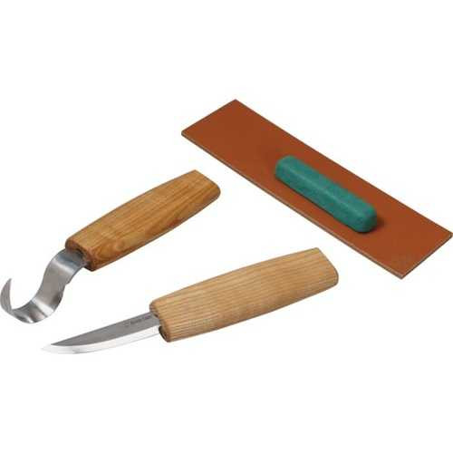 BeaverCraft Spoon Carving Set with Knives and Strop