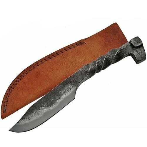 Twisted Railroad Spike HS-4408 Carbon Steel Knife