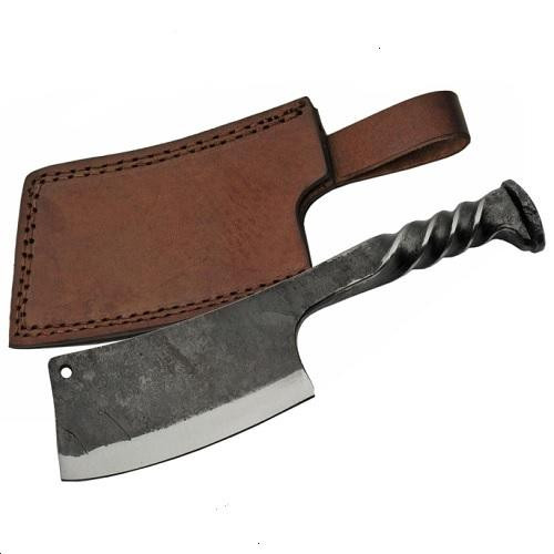 SZCO Supplies 9 Railroad Spike Handle Cleaver Knife