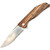 Roper Outlaw Zebra Wood Handle Linerlock Folding Knife