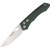 Real Steel Griffin Pro Green Micarta Button Lock Folding Knife